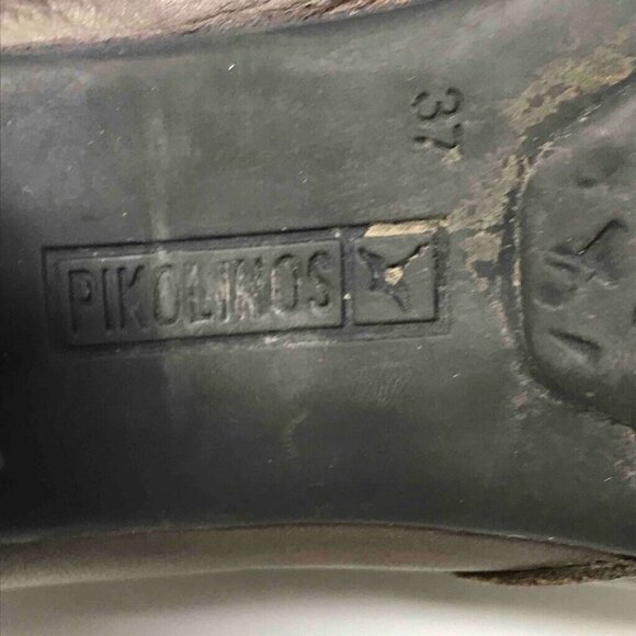 Pikolinos Ankle Boots Brown Zip Up Cuban Heel 7 - Picture 7 of 8